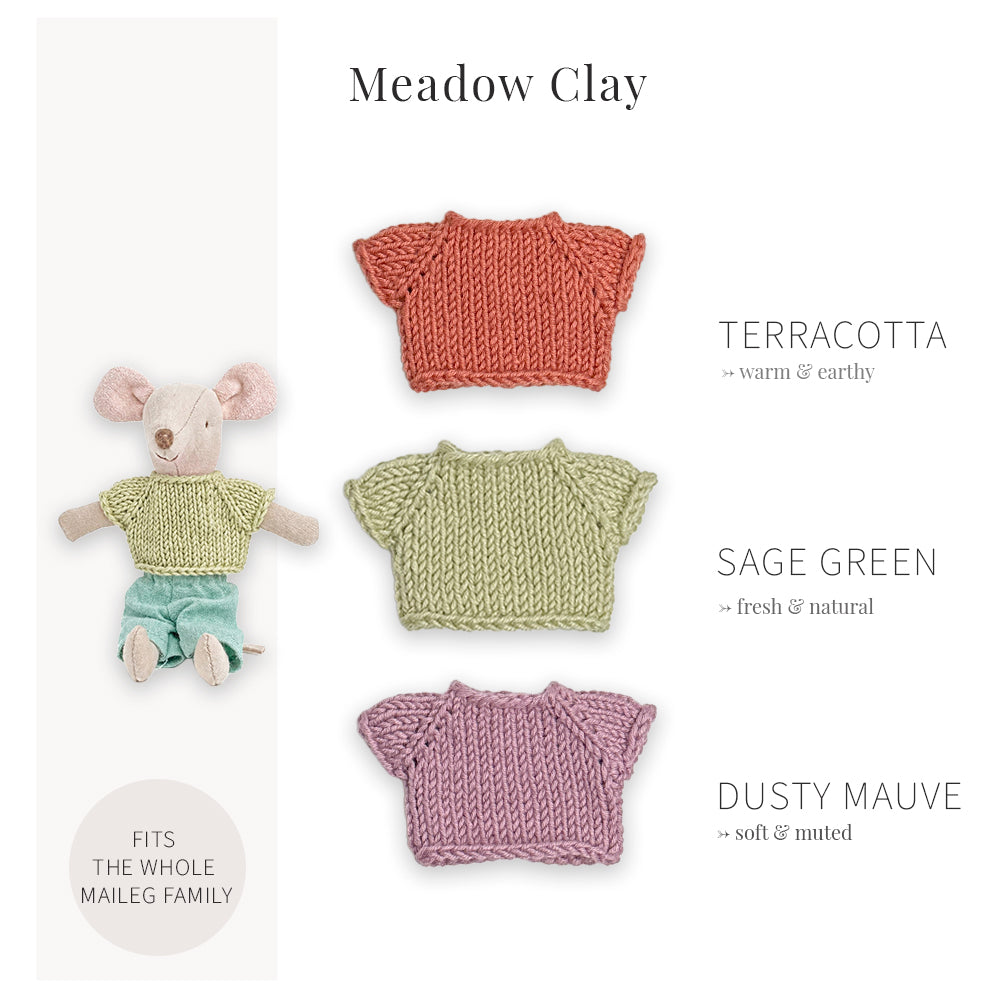 Handmade Cotton Tops for Maileg Mouse | Meadow Clay