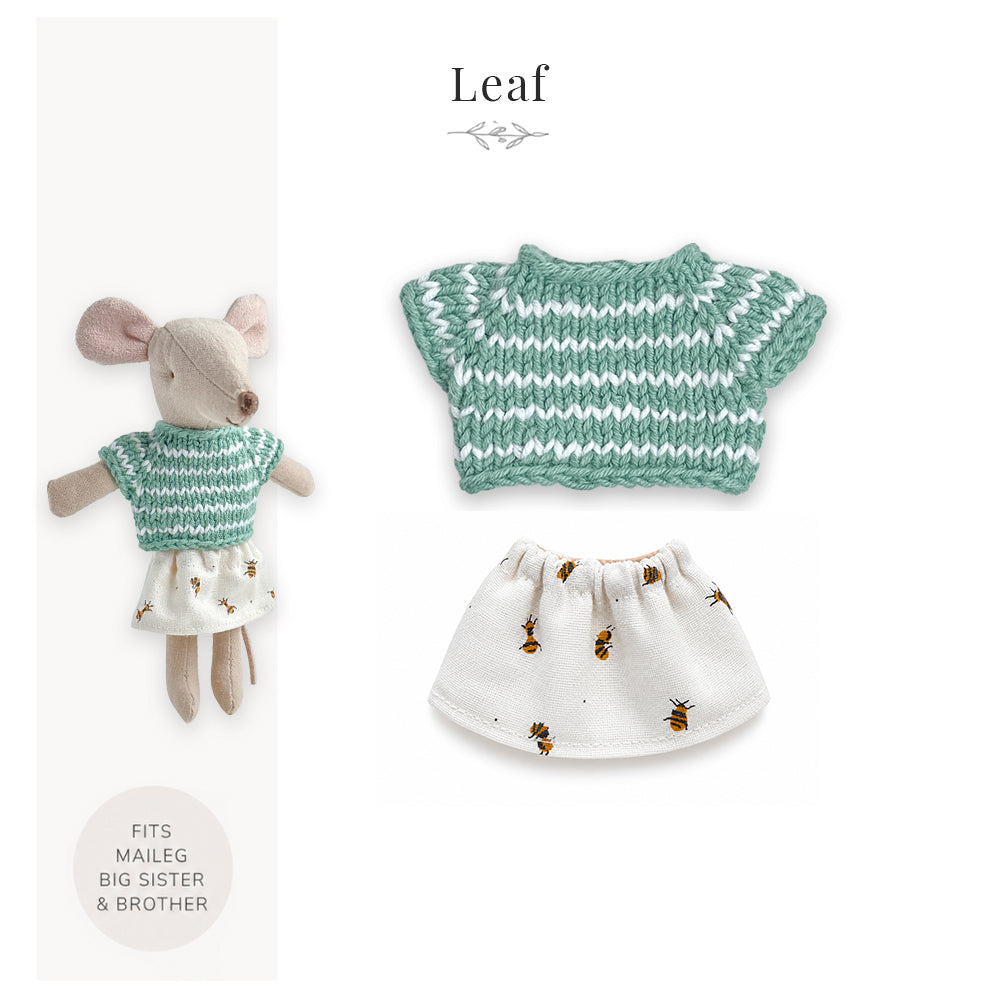 Outfit for Maileg Mouse - Leaf