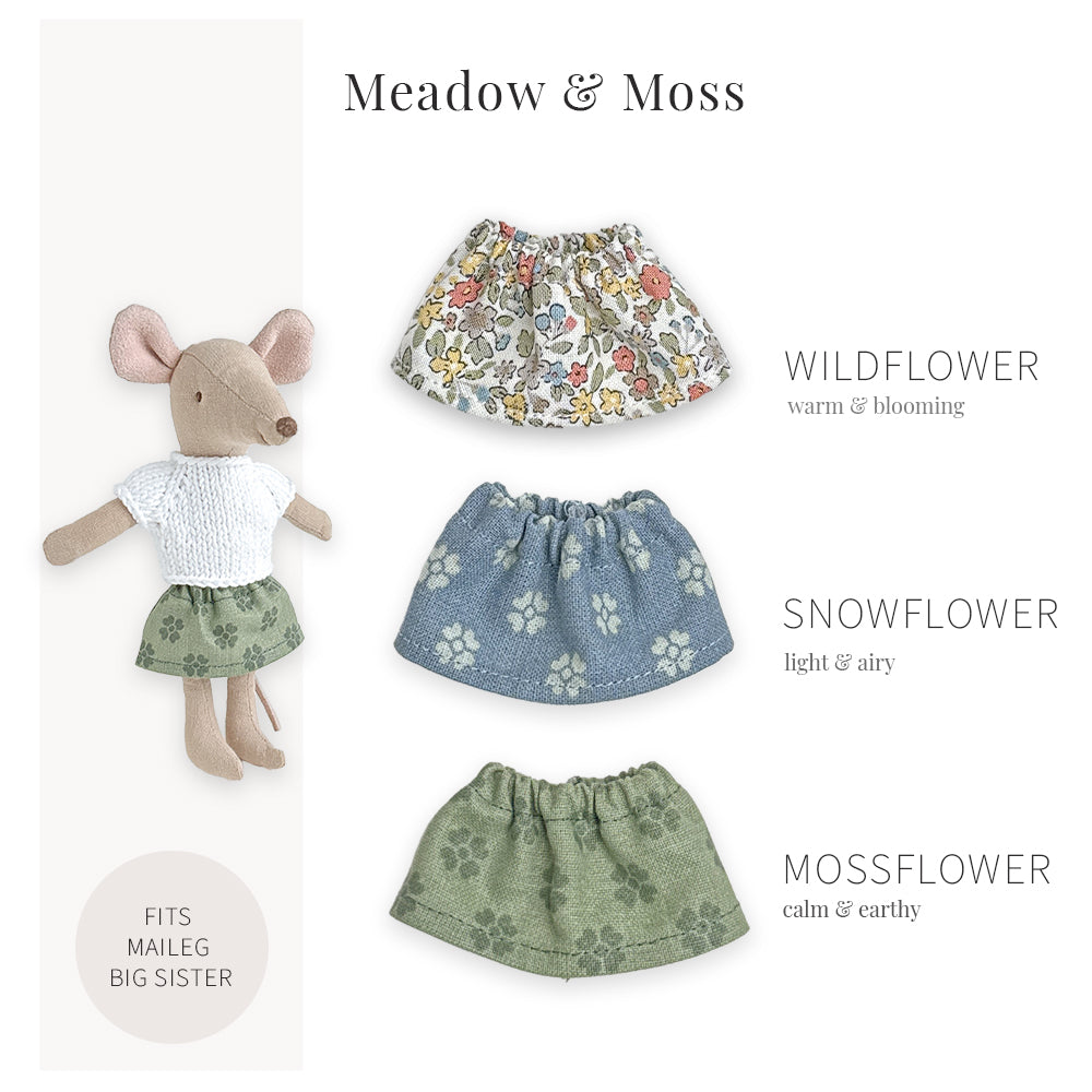 Cotton Skirt for Maileg Big Sister | Meadow & Moss