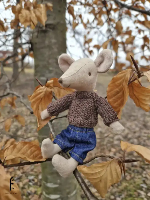 Sweater for Maileg Mouse - Brown - 1