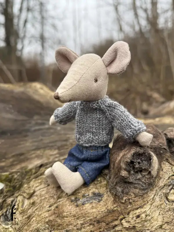 Sweater for Maileg Mouse - Grey