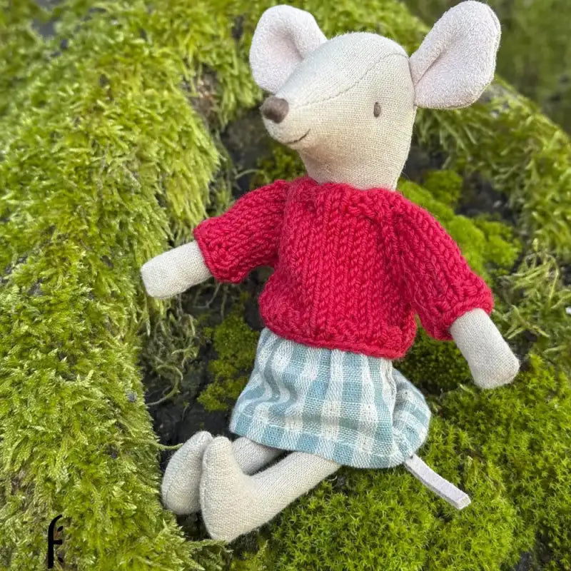Sweater for Maileg Mouse - Red - 1