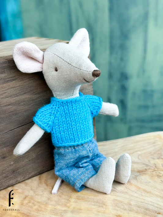 Shirt for Maileg Mouse - Harbor Blue