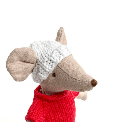 Knitted Hats for Maileg Mouse  – 100% Cotton