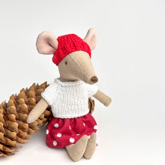 Christmas Outfit for Maileg Mouse - Snowberry