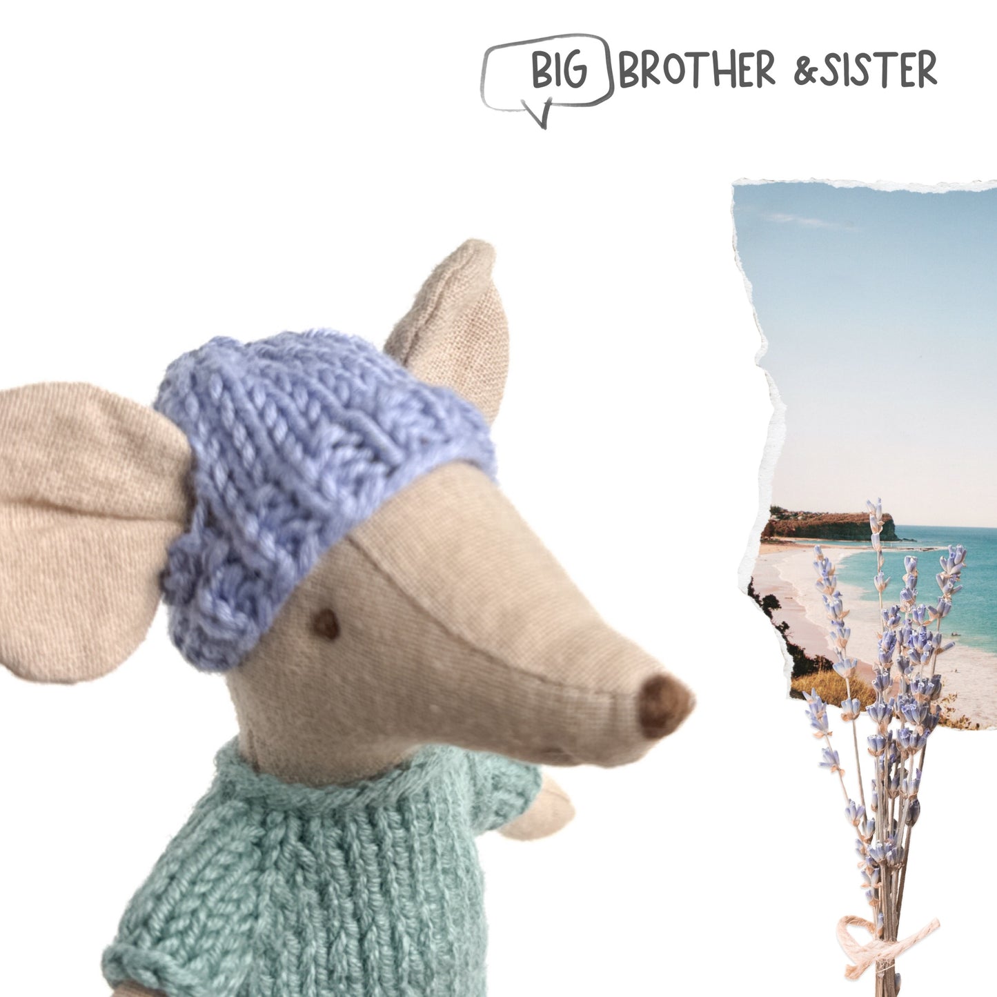 Hat for Maileg Mouse - Lavender