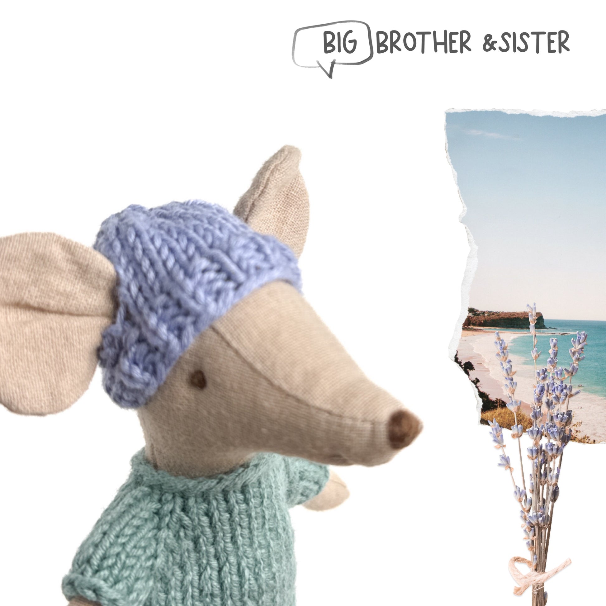 Hat for Maileg Mouse - Lavender