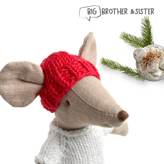 Hat for Maileg Mouse - Red