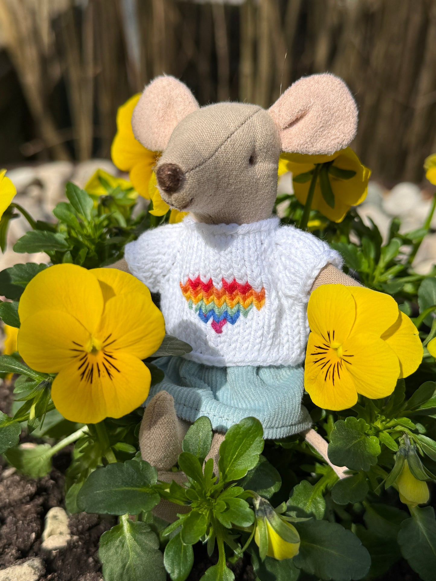 Outfit for Maileg Mouse - Rainbow