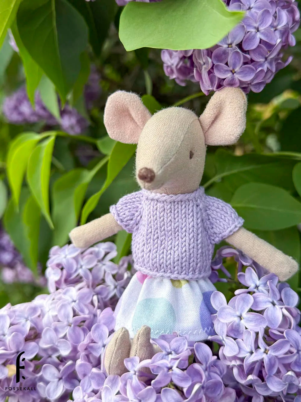 Shirt for Maileg Mouse - Lavender
