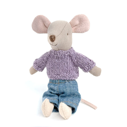Lavender Mauve Maileg Mouse Sweater