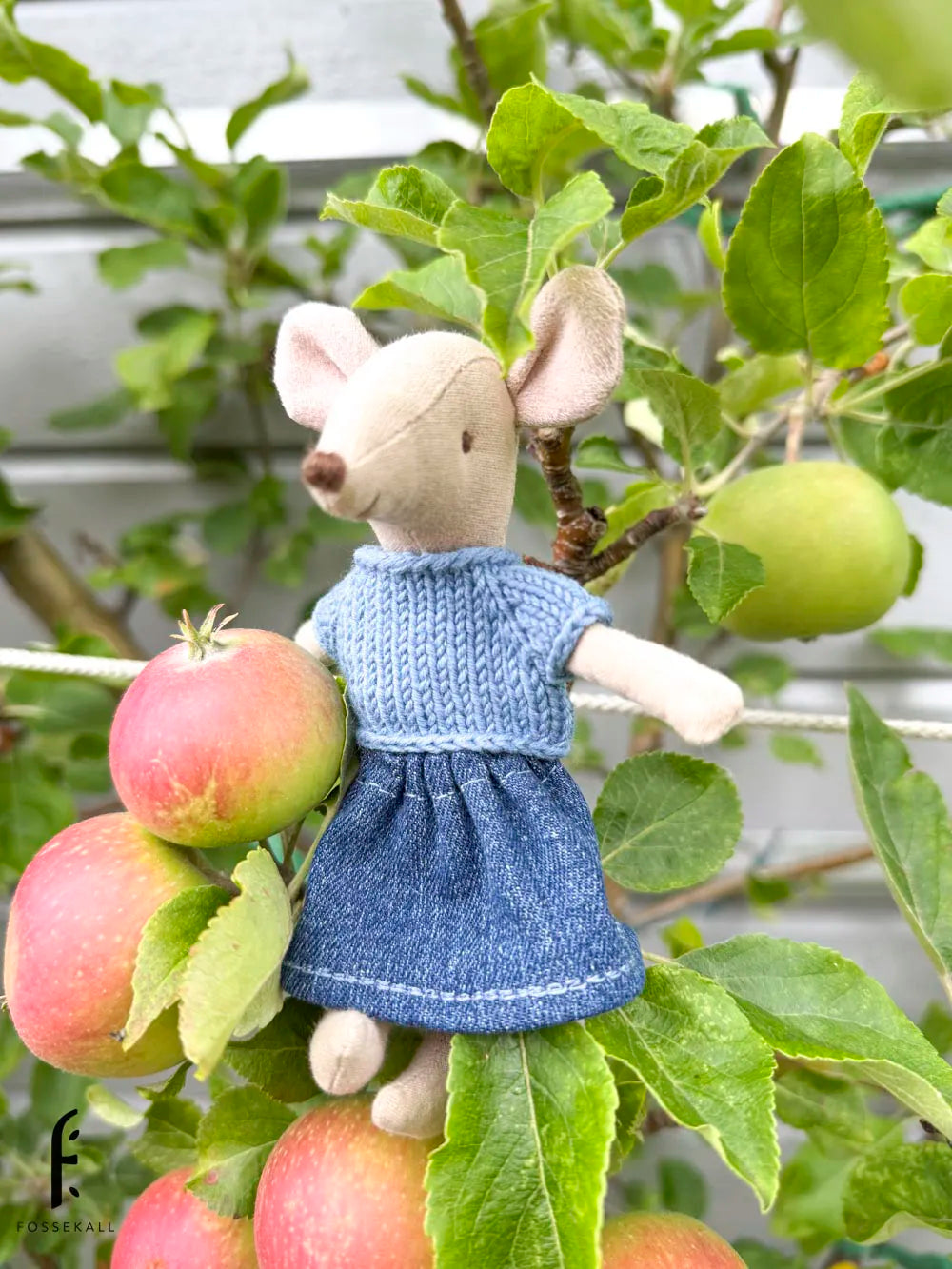 Shirt for Maileg Mouse - Light Blue