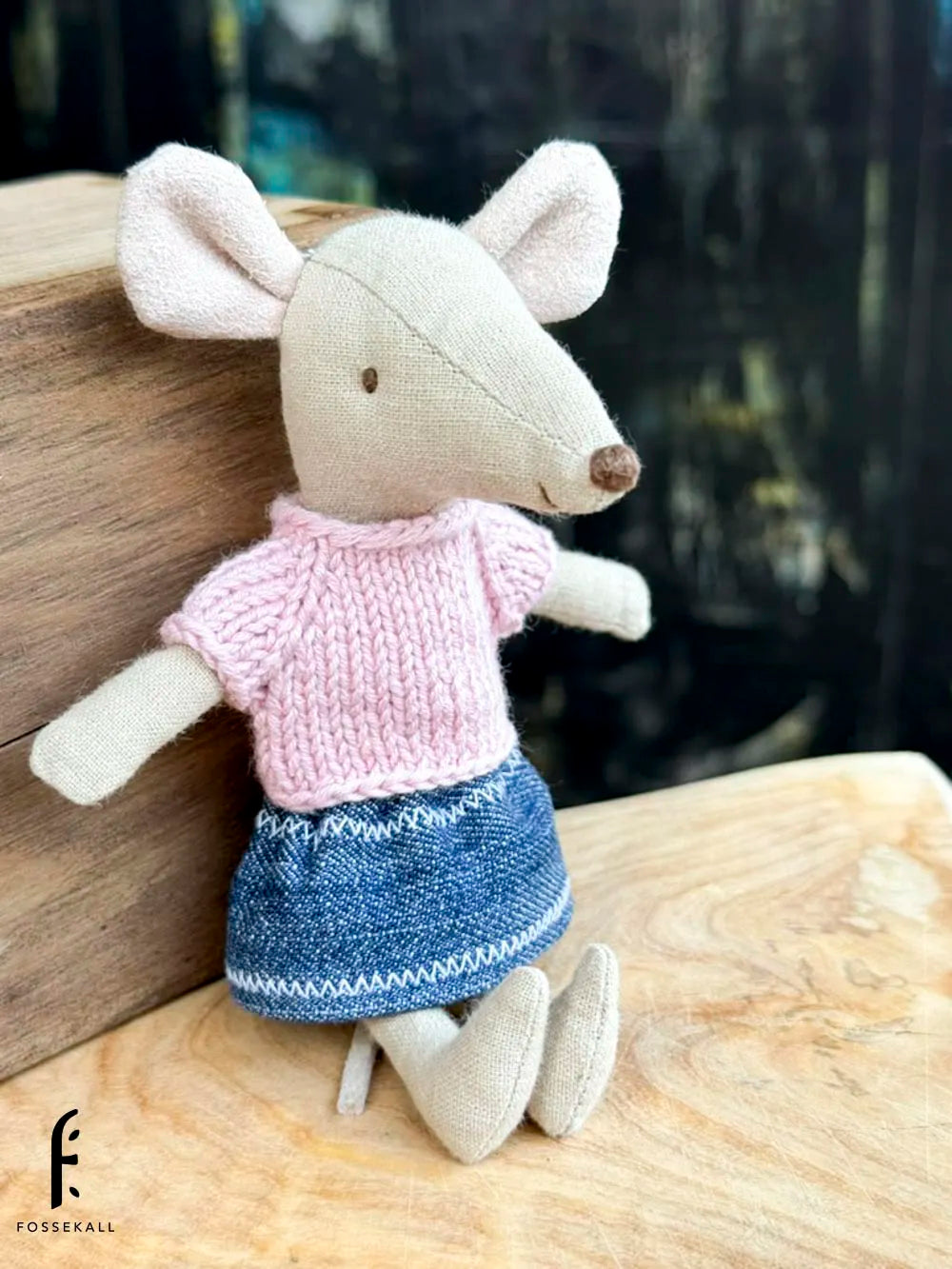 Shirt for Maileg Mouse - Light Pink