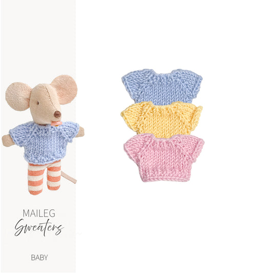 Sweaters for Maileg Mouse Baby - 100% Merino
