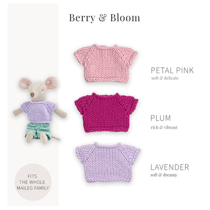 Handmade Cotton Tops for Maileg Mouse | Berry & Bloom