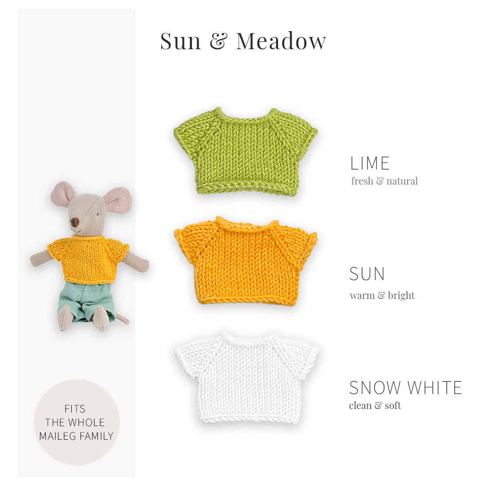 Handmade Cotton Tops for Maileg Mouse | Sun & Meadow