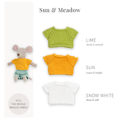 Handmade Cotton Tops for Maileg Mouse | Sun & Meadow