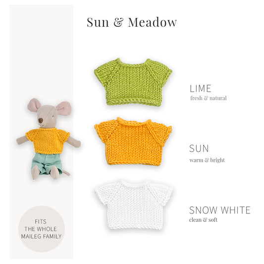 Handmade Cotton Tops for Maileg Mouse | Sun & Meadow