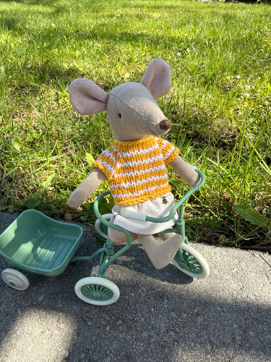 Outfit for Maileg Mouse - Busy Bee