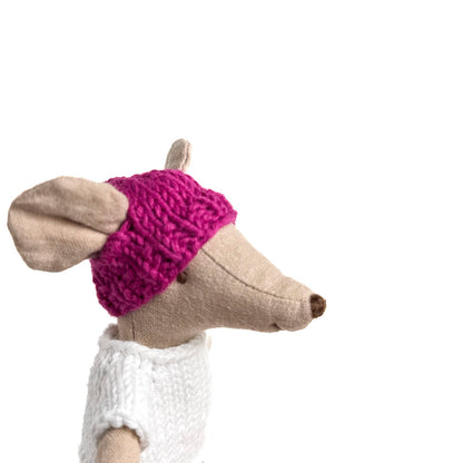Knitted Hats for Maileg Mouse  – 100% Cotton