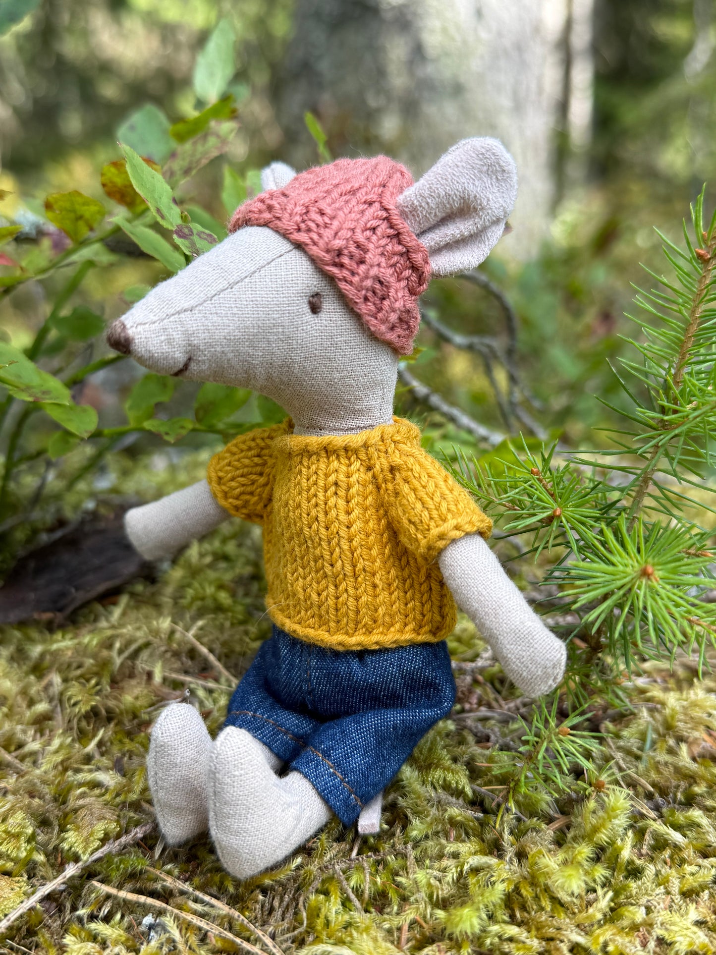 Handmade Cotton Tops for Maileg Mouse | Amber & Moss
