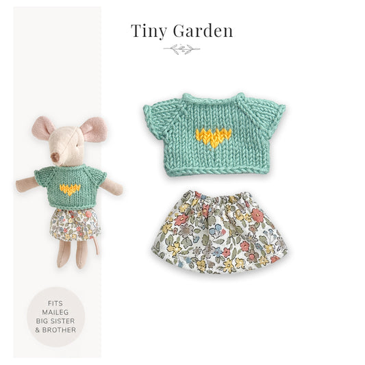 Outfit for Maileg Mouse - Tiny Garden