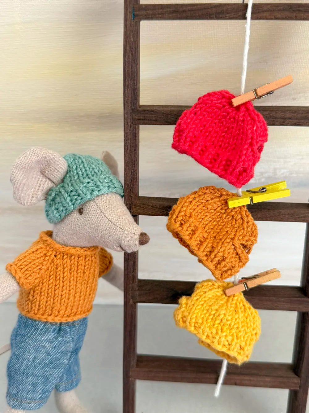 Hat for Maileg Mouse - Green