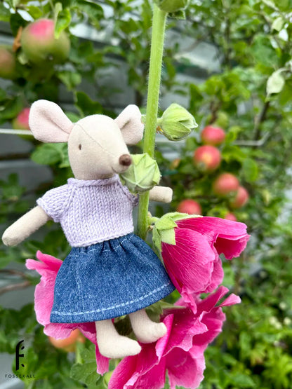 Shirt for Maileg Mouse - Lavender