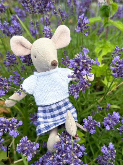 Shirt for Maileg Mouse - white