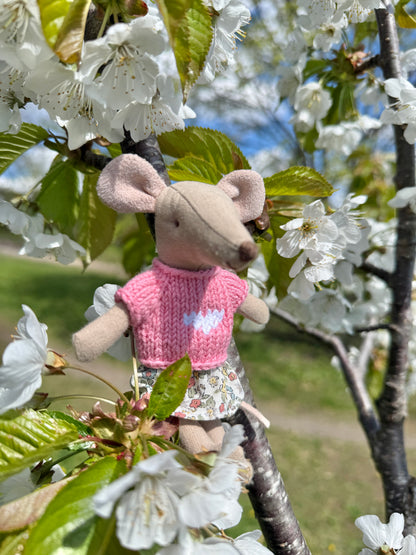 Outfit for Maileg Mouse - Tiny Heart