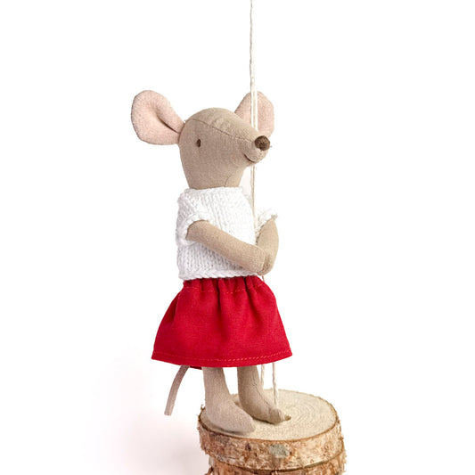 Skirt for Maileg Mouse - Christmas Cheer
