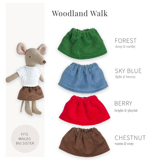 Corduroy Skirts for Maileg Big Sister | Woodland Walk