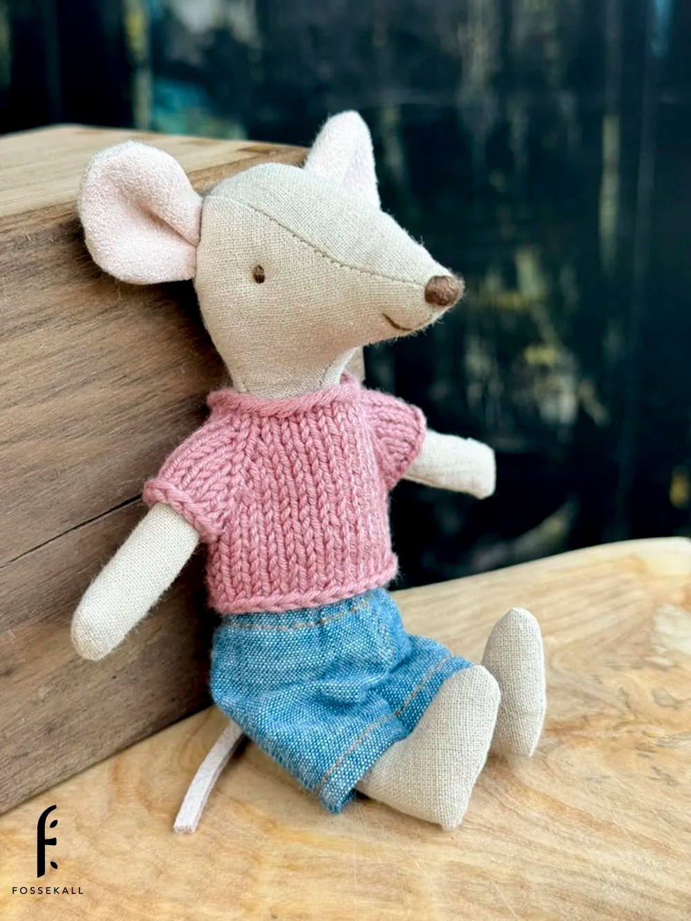Shirt for Maileg Mouse - Mauve