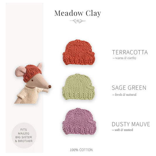 Handmade Cotton Hats for Maileg Mouse | Meadow Clay