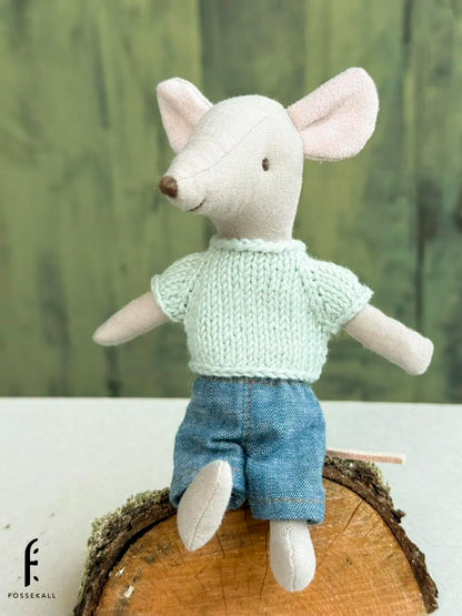 Shirt for Maileg Mouse - Peppermint