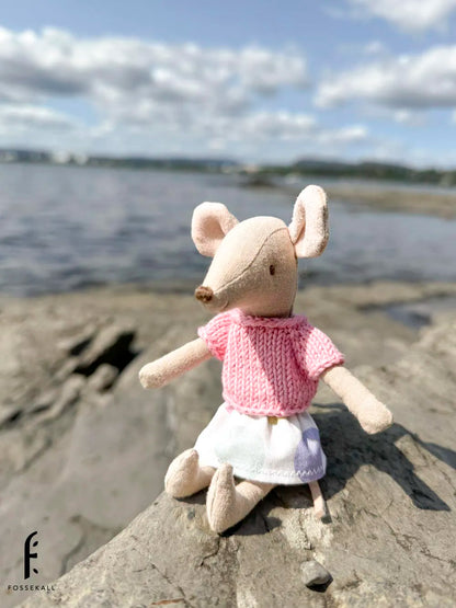 Shirt for Maileg Mouse - pink