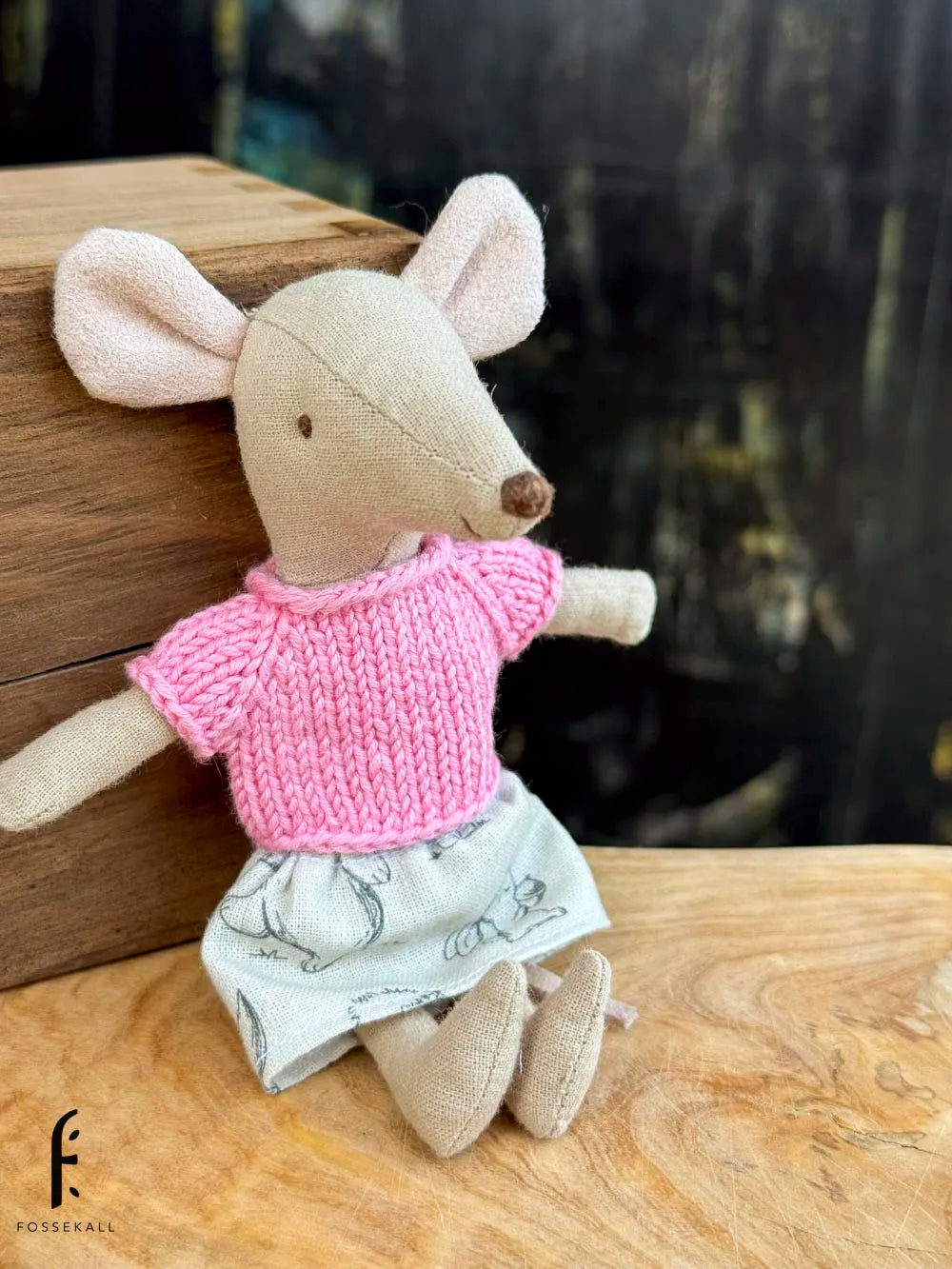 Shirt for Maileg Mouse - pink