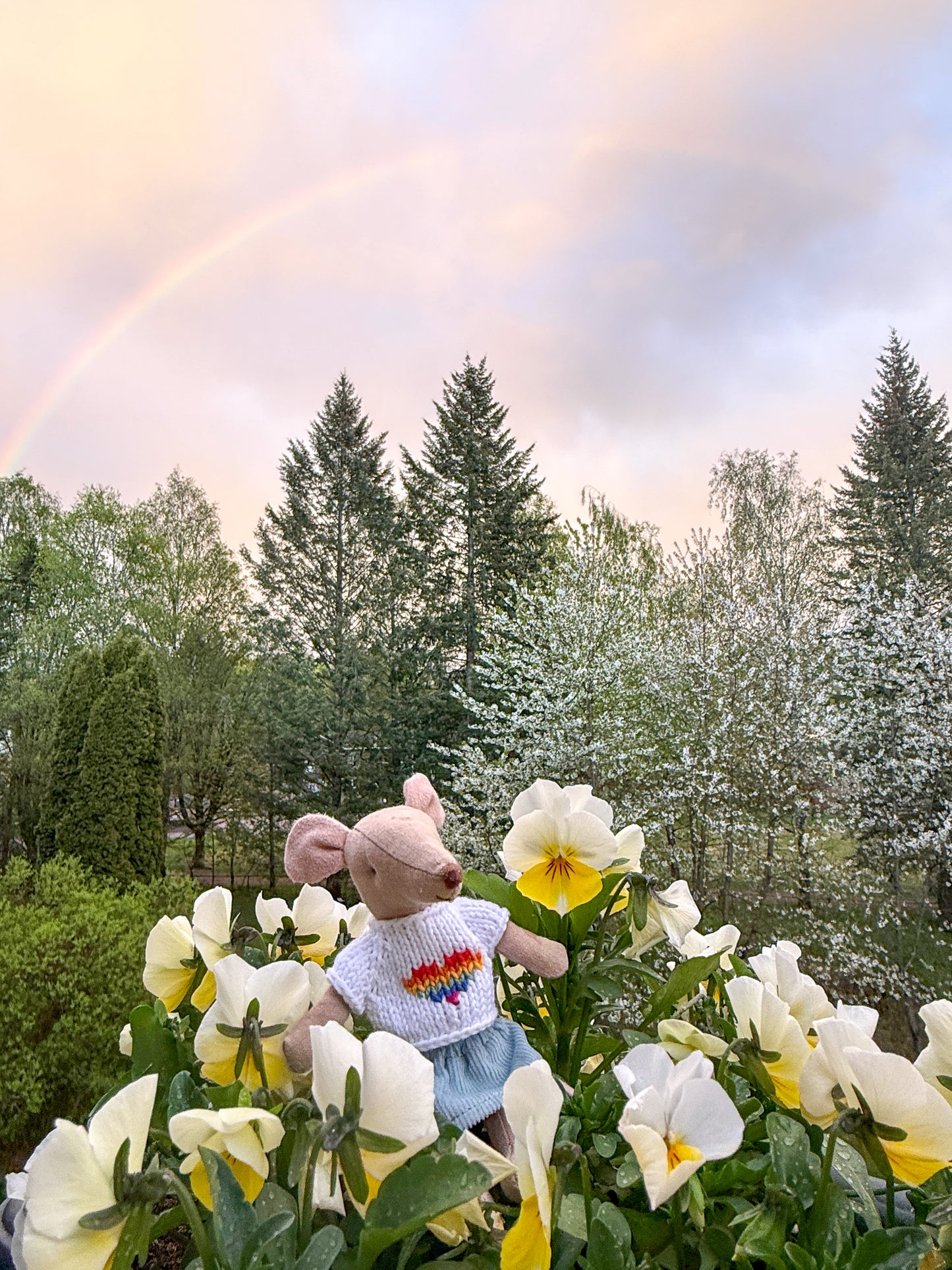 Outfit for Maileg Mouse - Rainbow