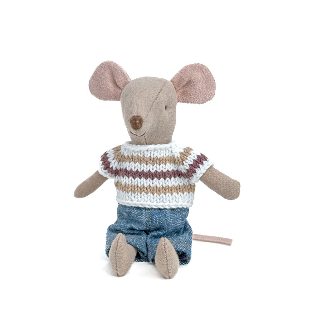 Brown stripes shirt for Maileg Mouse