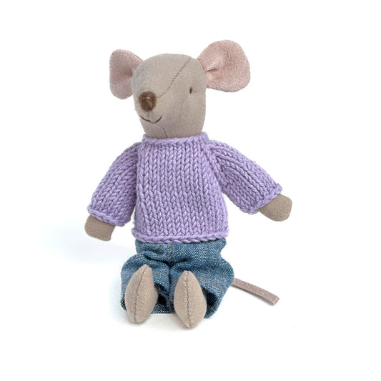 Soft Lavender Maileg Mouse Sweater