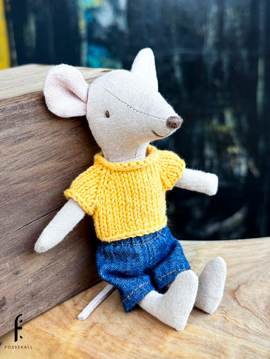 Shirt for Maileg Mouse - Yellow