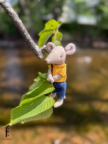 Shirt for Maileg Mouse - Yellow