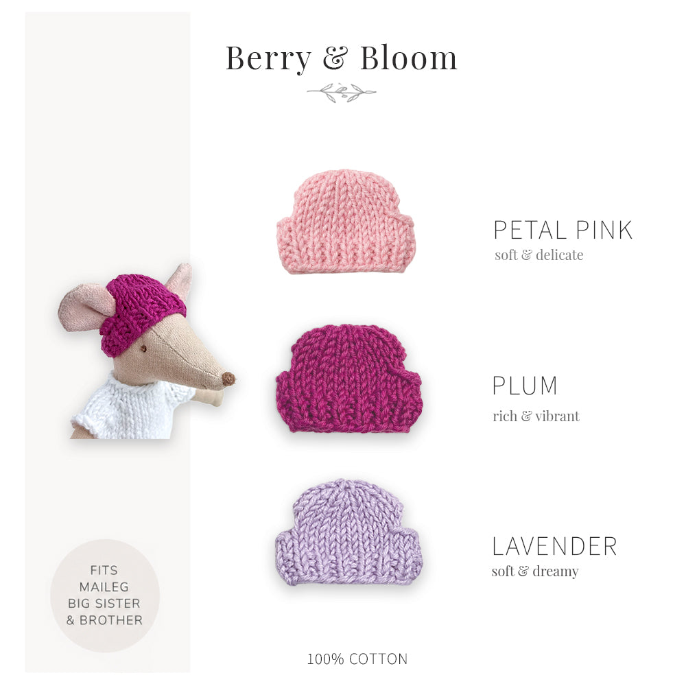 Handmade Cotton Hats for Maileg Mouse | Berry & Bloom