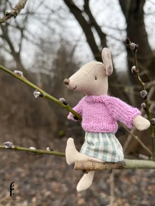 Mouse sweater - pink