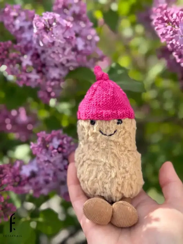 Peanut hat - Raspberries Pink