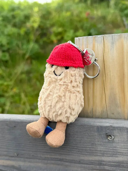 Hat for Peanut bag charm - red