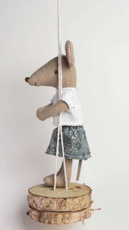Skirt for Maileg Mouse - Morning Mist
