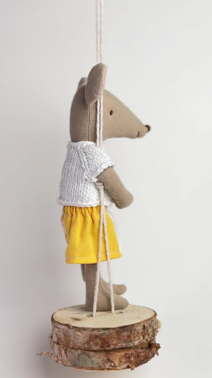 Skirt for Maileg Mouse - Lemon Stitch