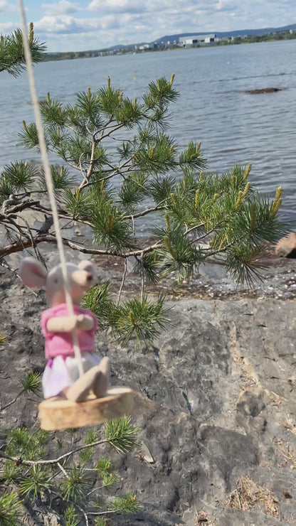 Shirt for Maileg Mouse - pink