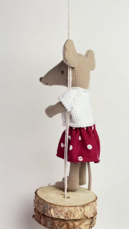 Skirt for Maileg Mouse - Snowberry